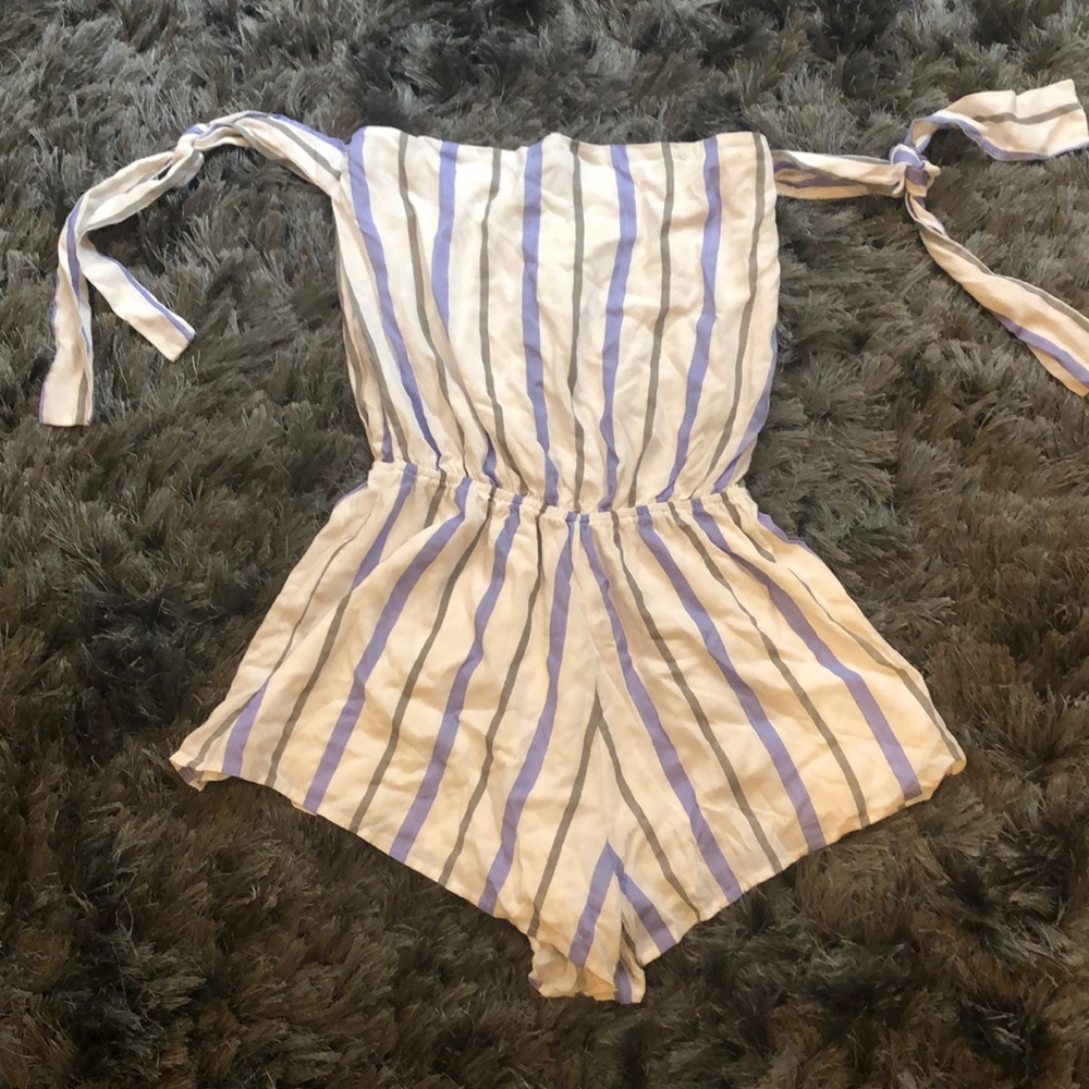 Striped romper